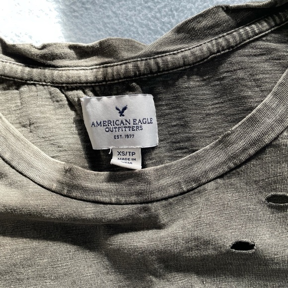 Army green American Eagle t-shirt - xsmall - Picture 2 of 3